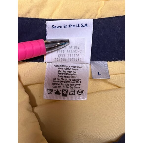 Vintage Solumbra L Men Yellow Polo Shirt Lightweight 100% UV Protection USA - Picture 5 of 16